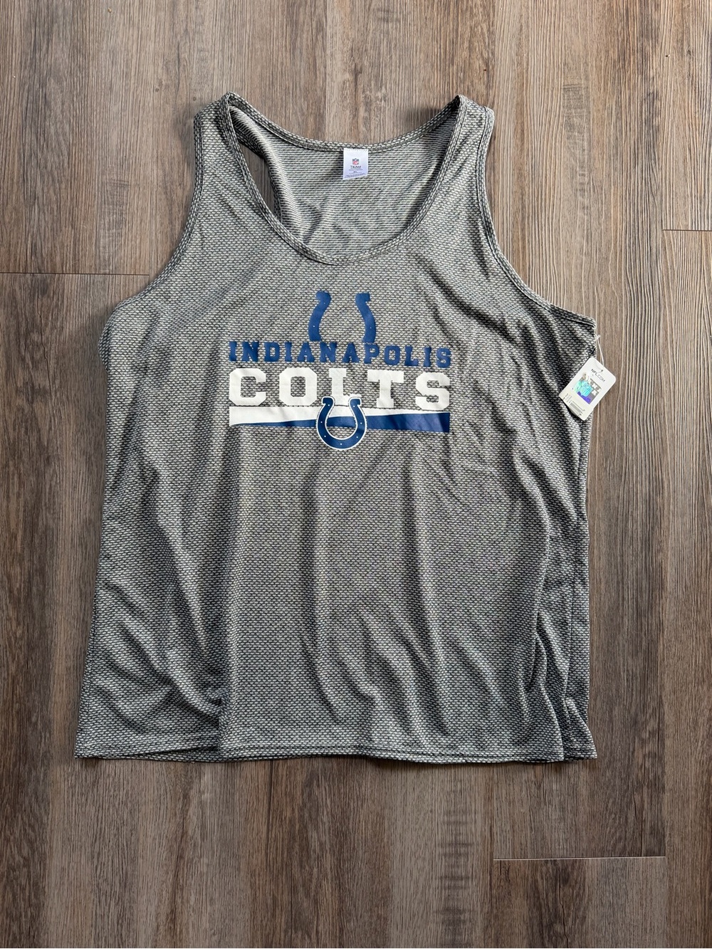 NFL Indianapolis Colts Women’s Grey Razorback Tank Top Size XL NWT